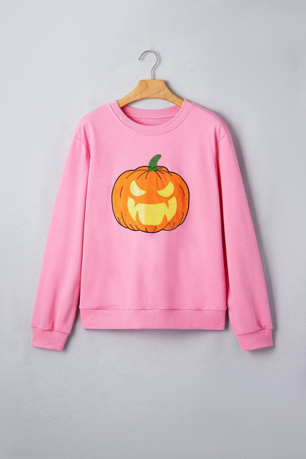 Halloween Embroidered Jack-O-Lantern Sweatshirt - Rooted & Reckless Co.