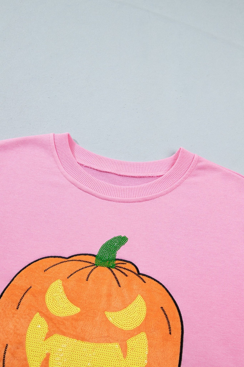 Halloween Embroidered Jack-O-Lantern Sweatshirt - Rooted & Reckless Co.