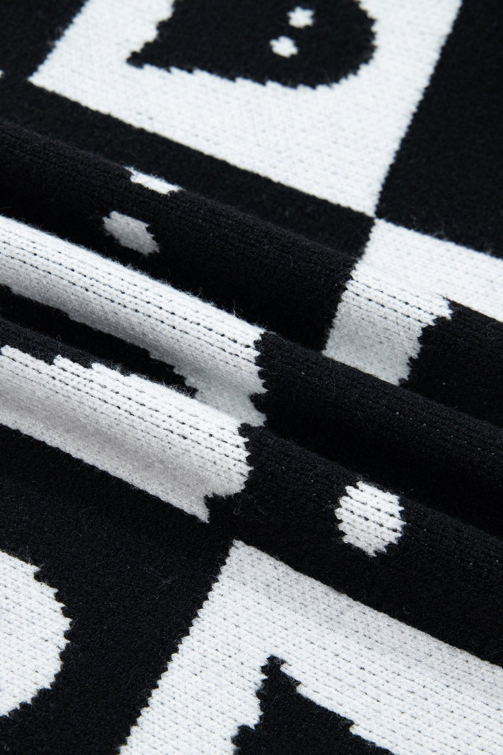 Halloween Ghost Colorblock Drop Shoulder Knit Cardigan - Rooted & Reckless Co.