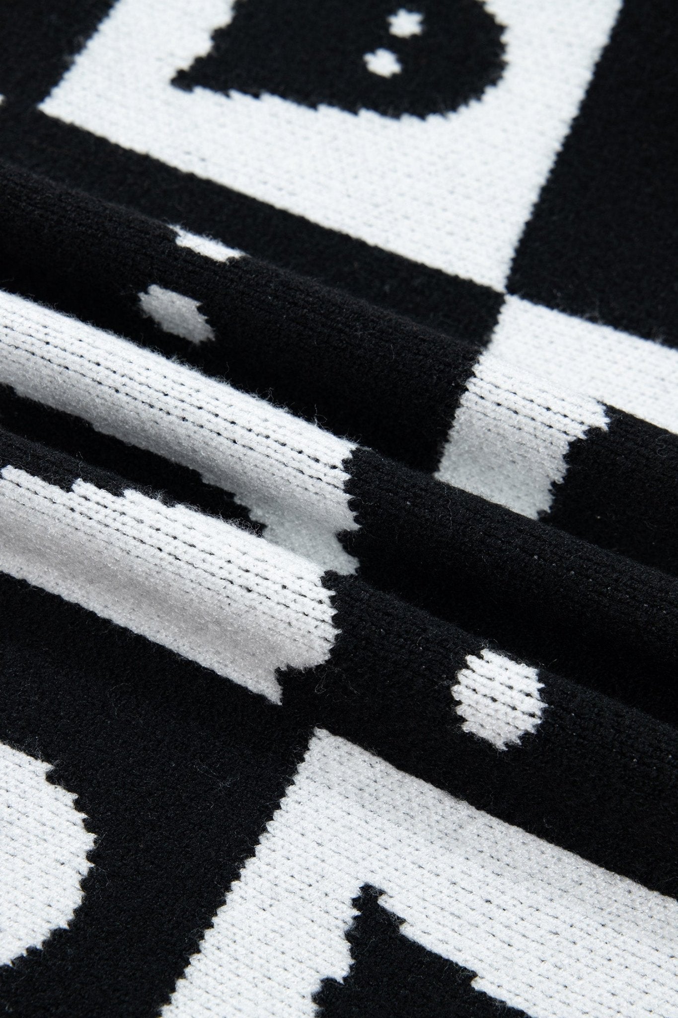 Halloween Ghost Colorblock Drop Shoulder Knit Cardigan - Rooted & Reckless Co.