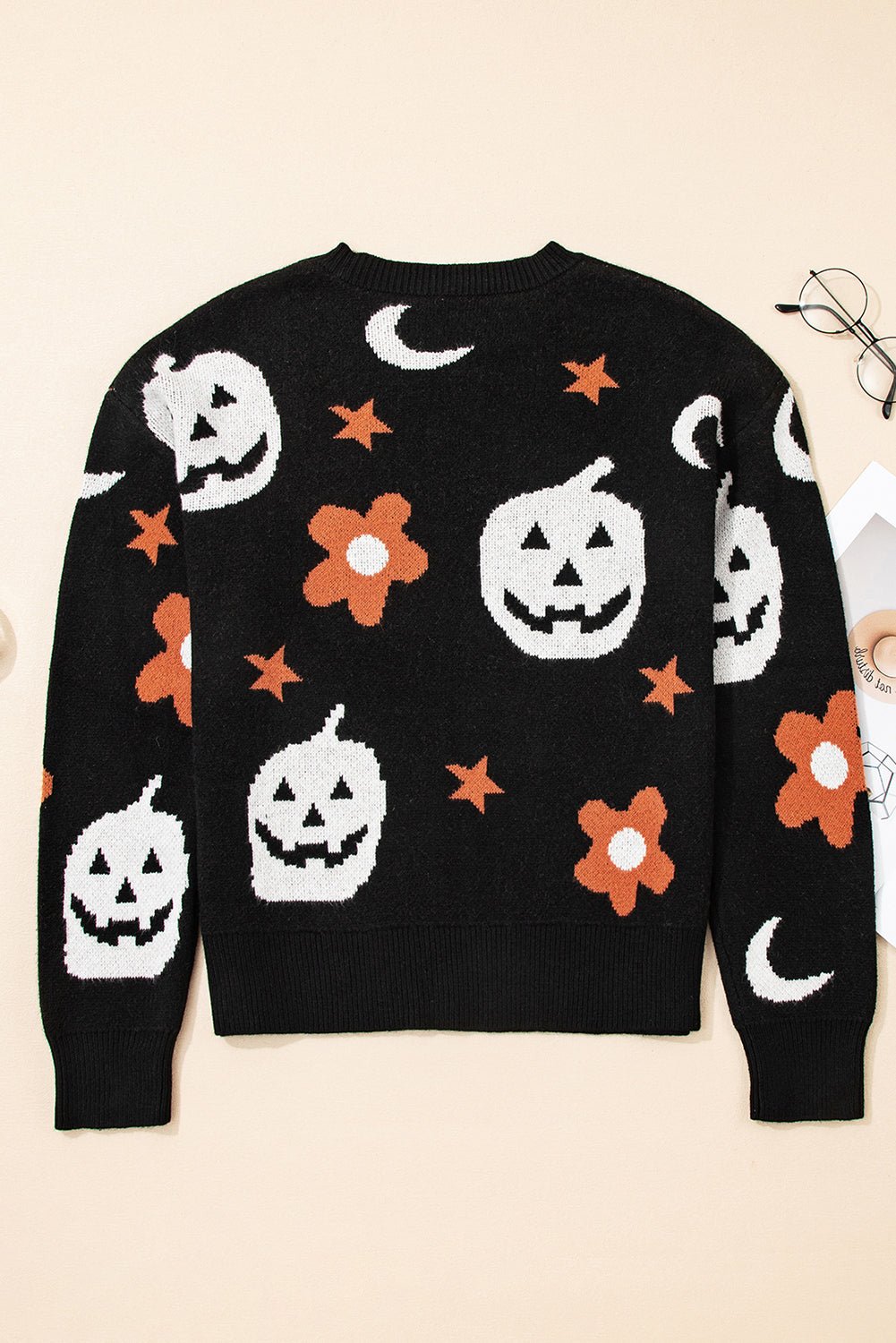 Halloween Mythical Night Drop Shoulder Sweater - Rooted & Reckless Co.