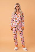 Halloween Pumpkin Long Sleeve Top & Pants Lounge Set - Rooted & Reckless Co.