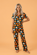 Halloween Pumpkin Shirt & Pants Pajama Set - Rooted & Reckless Co.