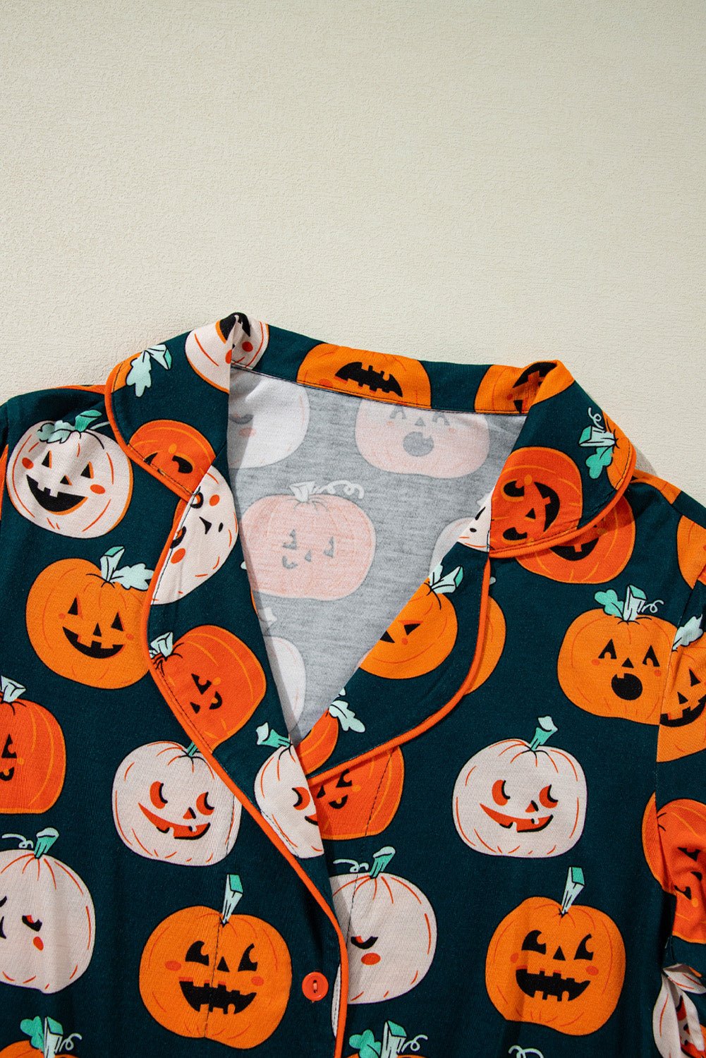 Halloween Pumpkin Shirt & Pants Pajama Set - Rooted & Reckless Co.