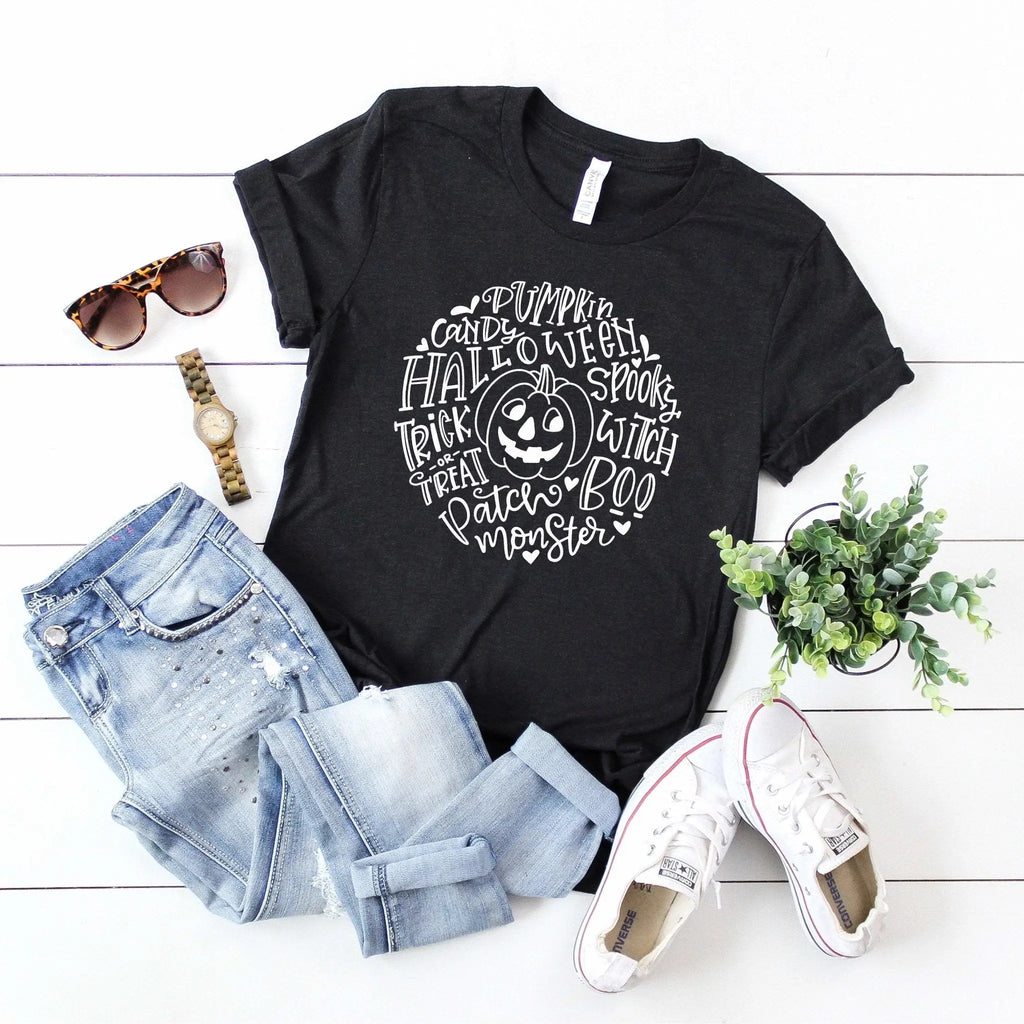 Halloween Shirt, womens halloween tshirt, cute halloween Tee, halloween outfit - Rooted & Reckless Co.