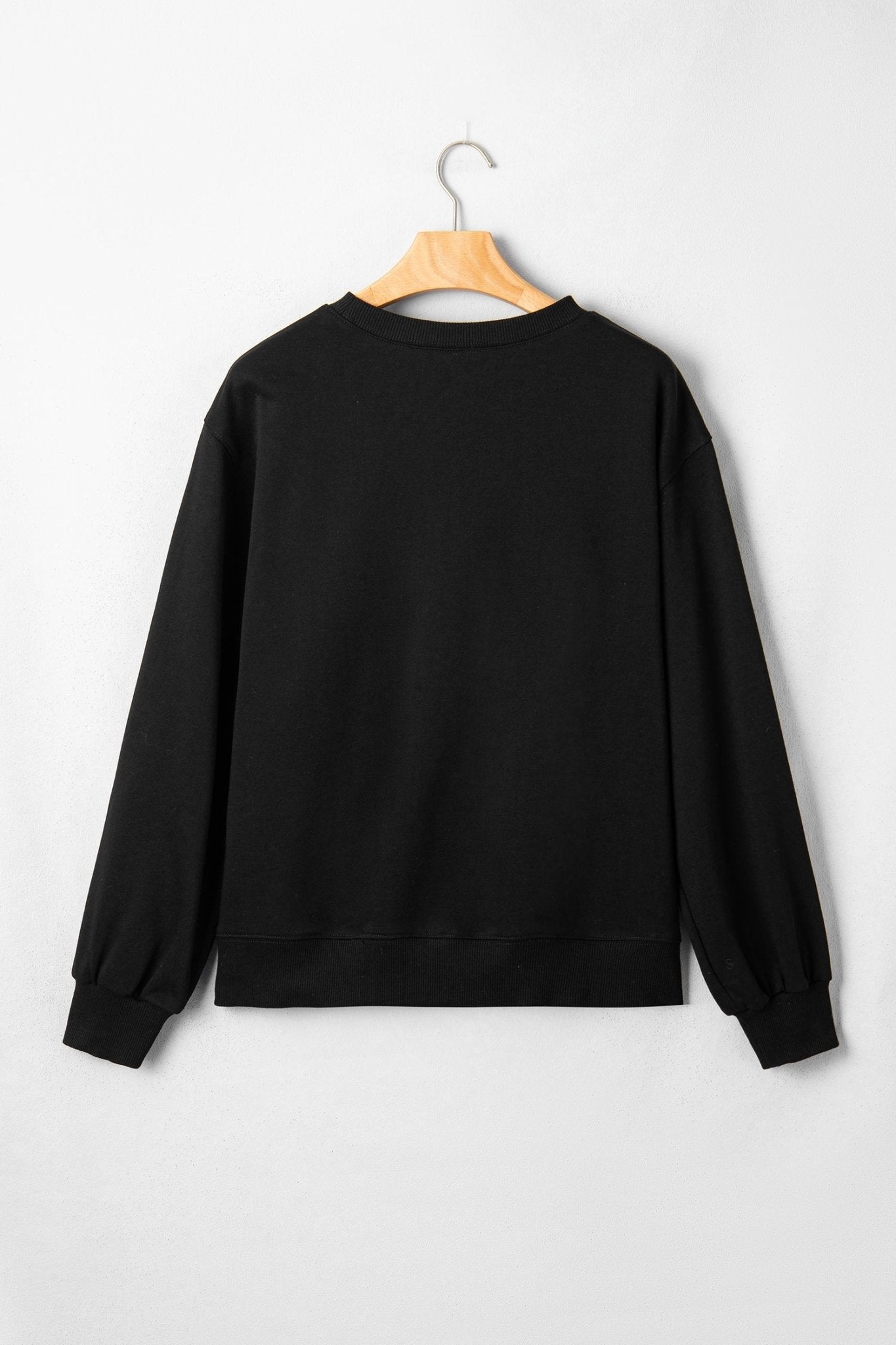 Halloween Spooky Season Embroidered Long Sleeve Sweatshirt - Rooted & Reckless Co.
