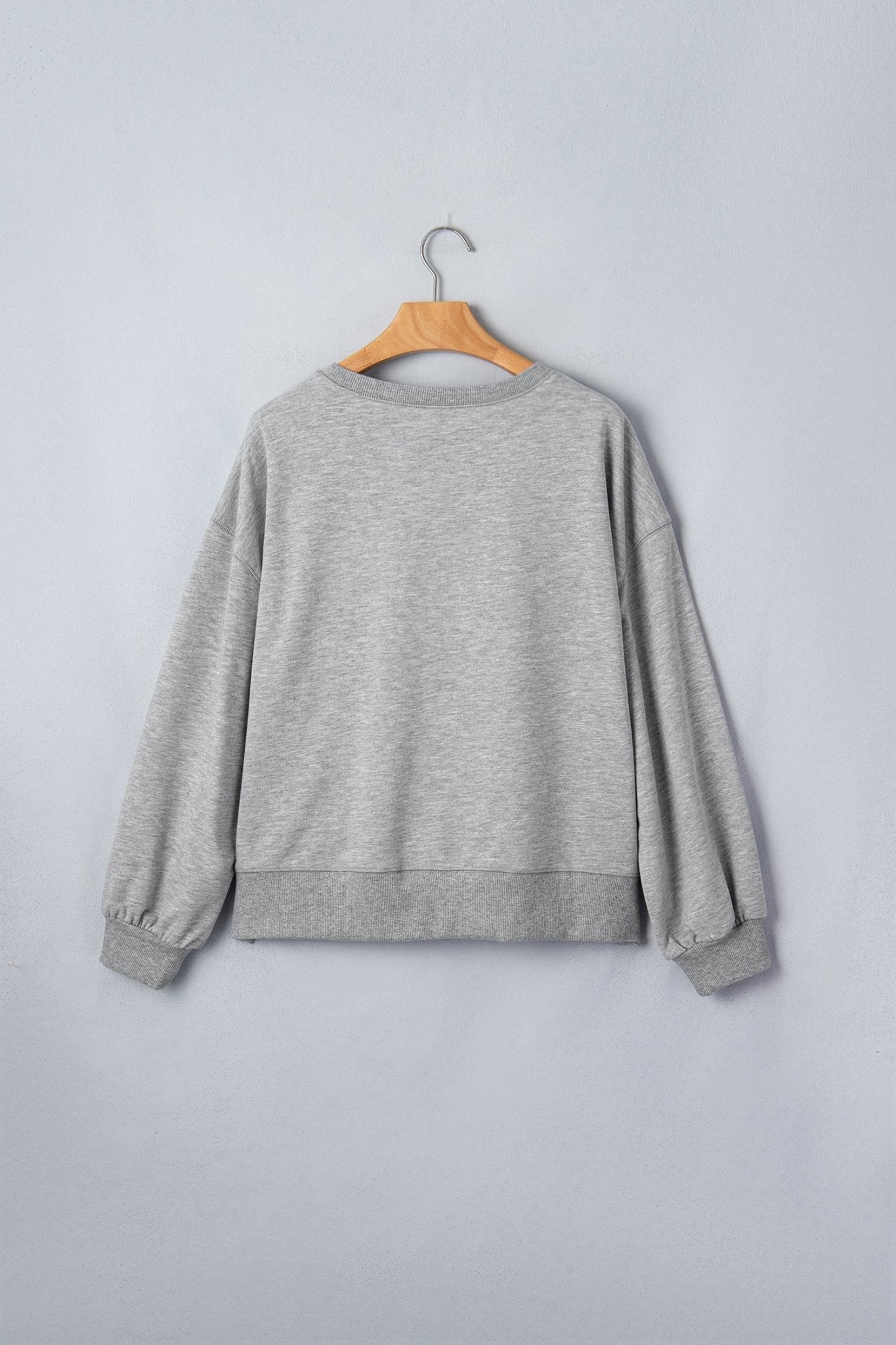 Halloween Western Ghost Sequin Graphic Long Sleeve Sweatshirt - Rooted & Reckless Co.