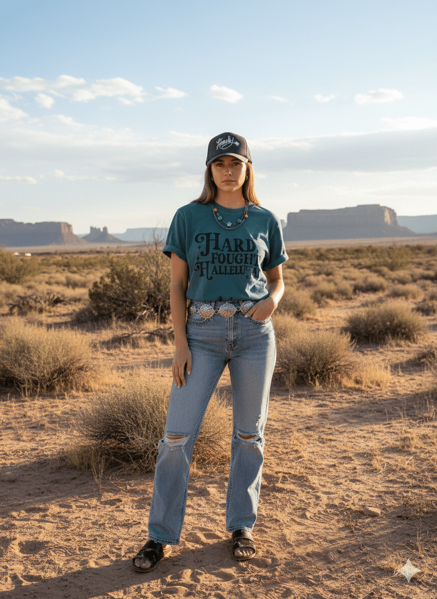 Hard Fought Hallelujah Graphic Tee - Rooted & Reckless Co.