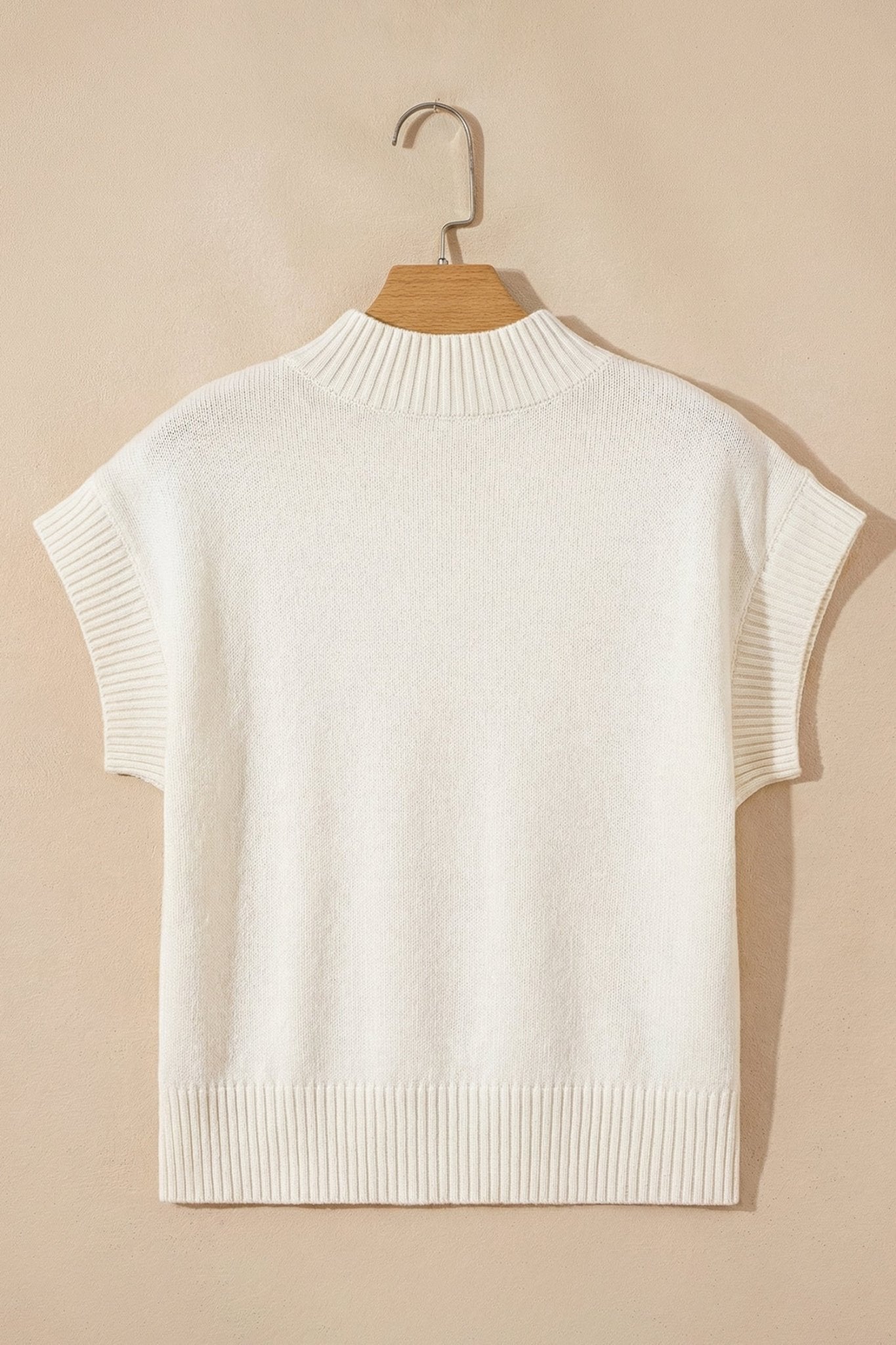 Heart Graphic Cropped Short Sleeve Sweater - Rooted & Reckless Co.