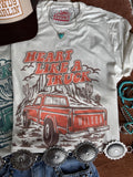 Heart Like A Truck Graphic Tee - Coral - Rooted & Reckless Co.