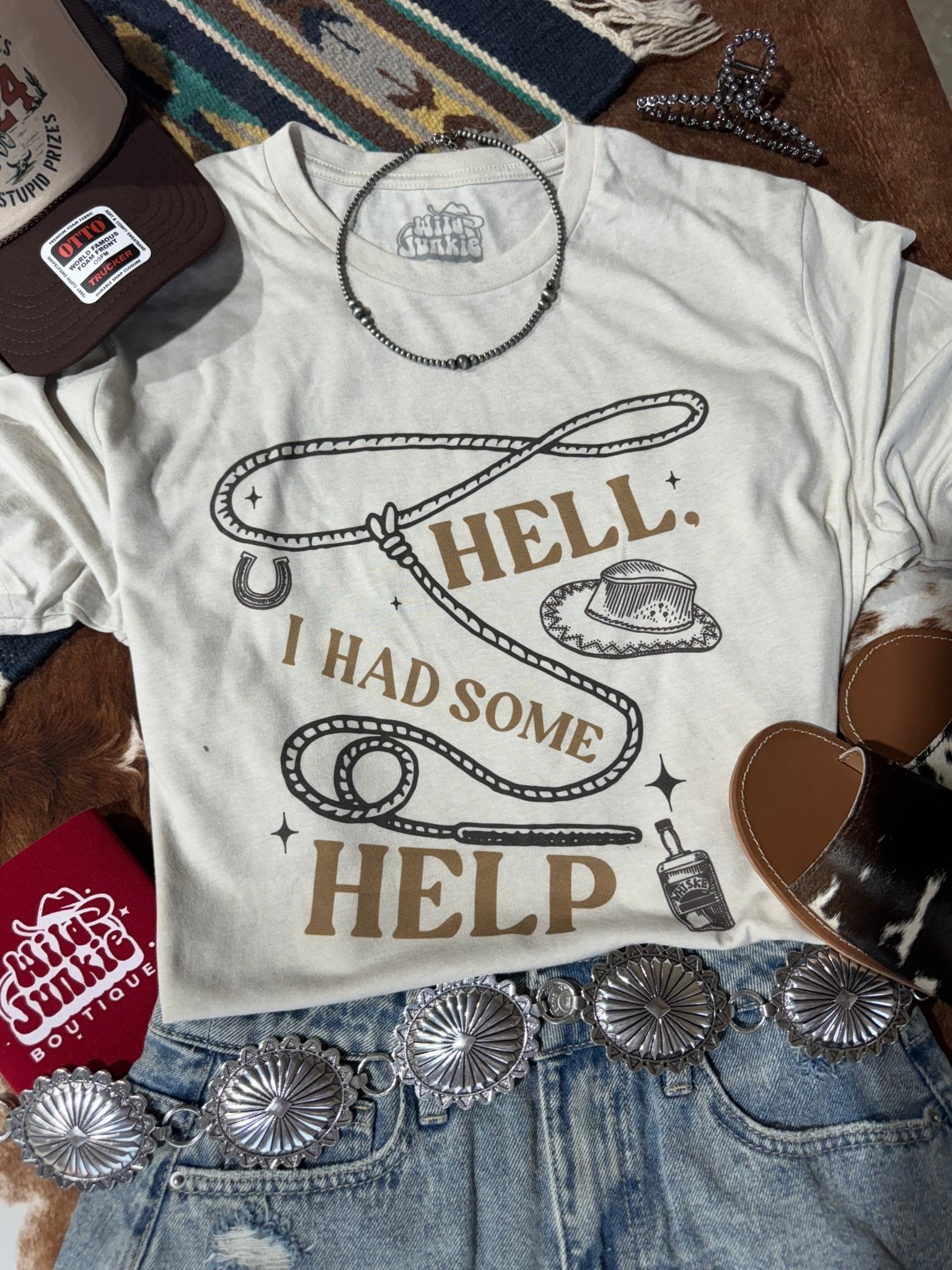 Hell I Had Some Help Graphic Tee - Rooted & Reckless Co.