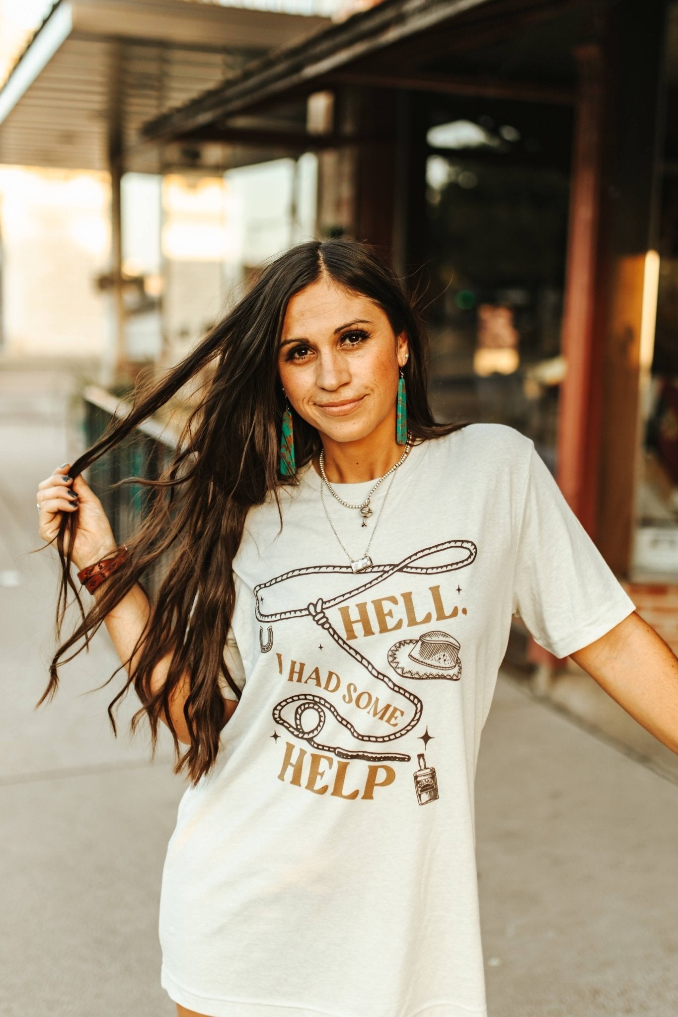 Hell I Had Some Help Graphic Tee - Rooted & Reckless Co.