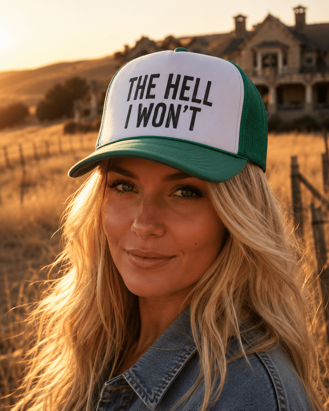 Hell I Won't Trucker Hat - Rooted & Reckless Co.