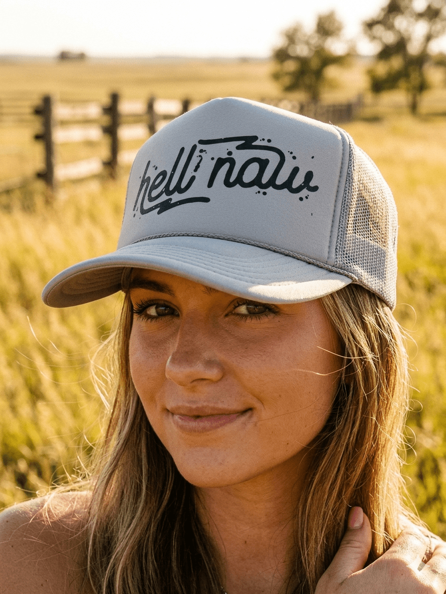 Hell Naw Trucker Hat - Rooted & Reckless Co.