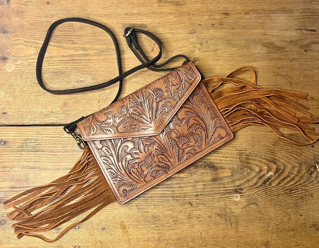 Henrietta Tooled Crossbody - Rooted & Reckless Co.