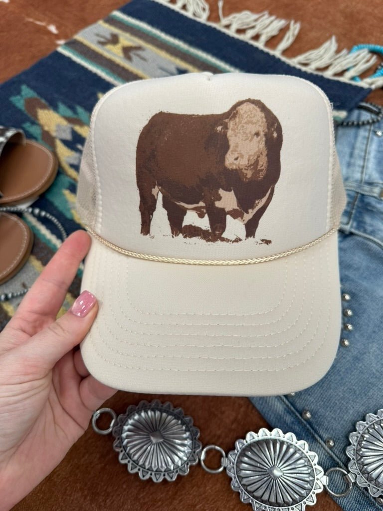 Hereford Bull Trucker Hat - Rooted & Reckless Co.