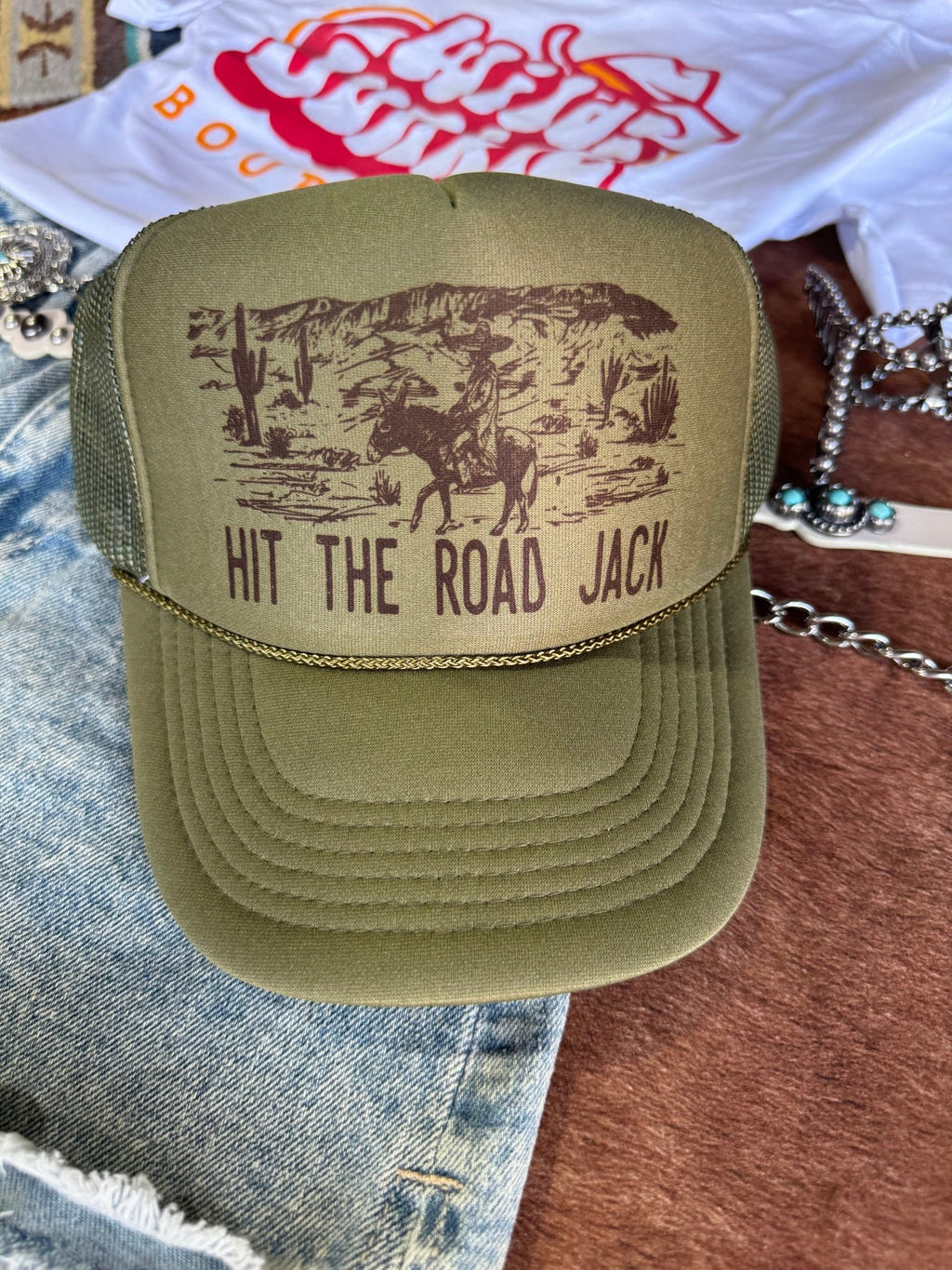 Hit The Road Jack Trucker Hat - Rooted & Reckless Co.
