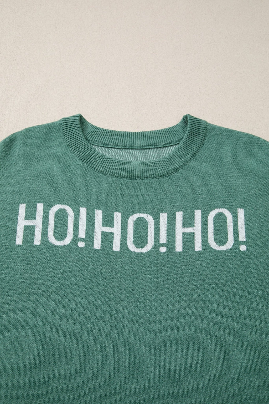 Ho Ho Ho Merry Christmas Drop Shoulder Sweater - Rooted & Reckless Co.