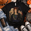Retro Witch Sisters Graphic Tee — Vintage Halloween Movie Vibe