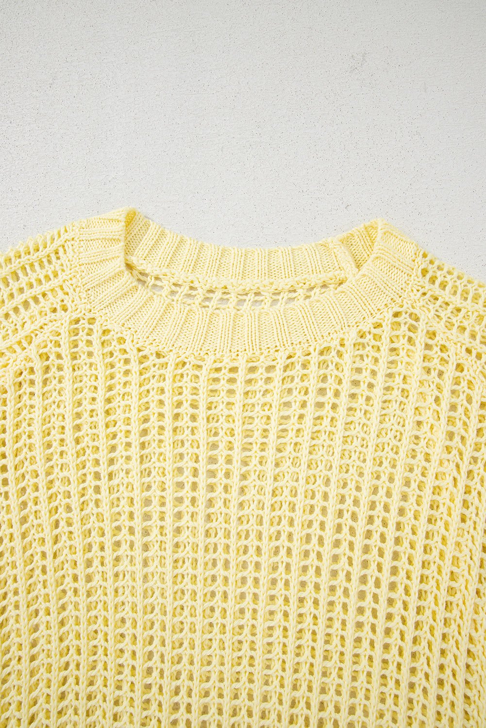 Hollow-out Crochet Tie Side Short Sleeve Sweater - Rooted & Reckless Co.