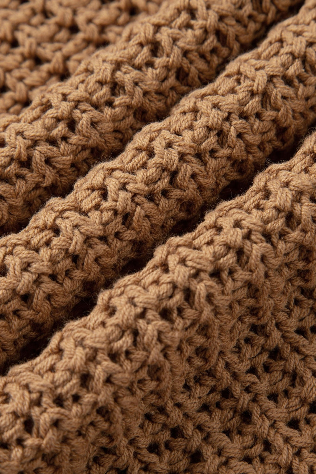 Hollowed Knit Wide Sleeve Pullover Sweater - Rooted & Reckless Co.