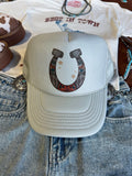 Horse Shoe Trucker Hat - Rooted & Reckless Co.