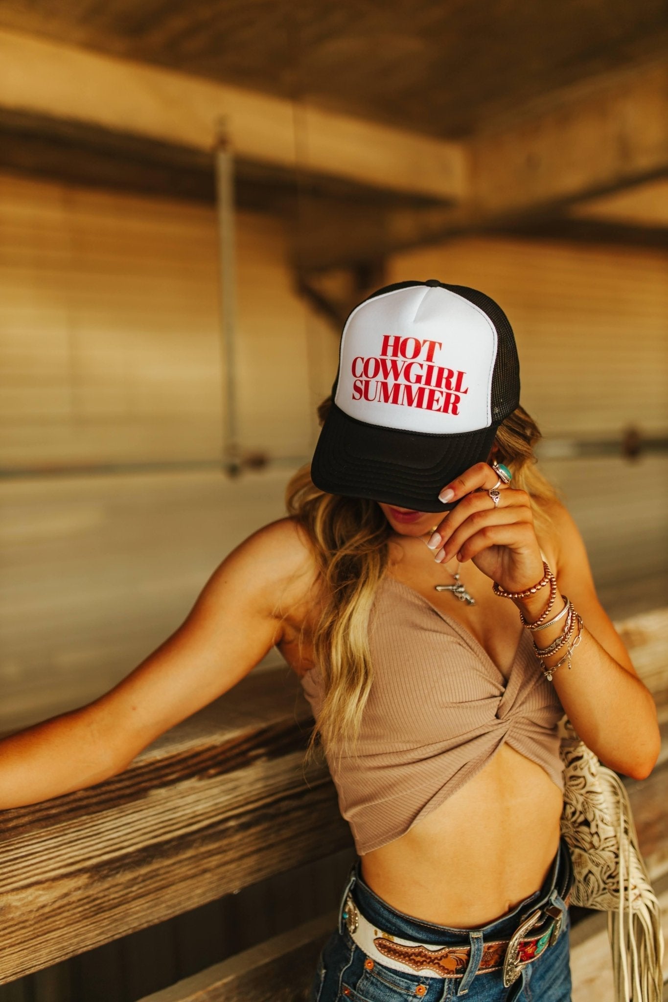 Hot Cowgirl Summer Trucker Hat - Rooted & Reckless Co.