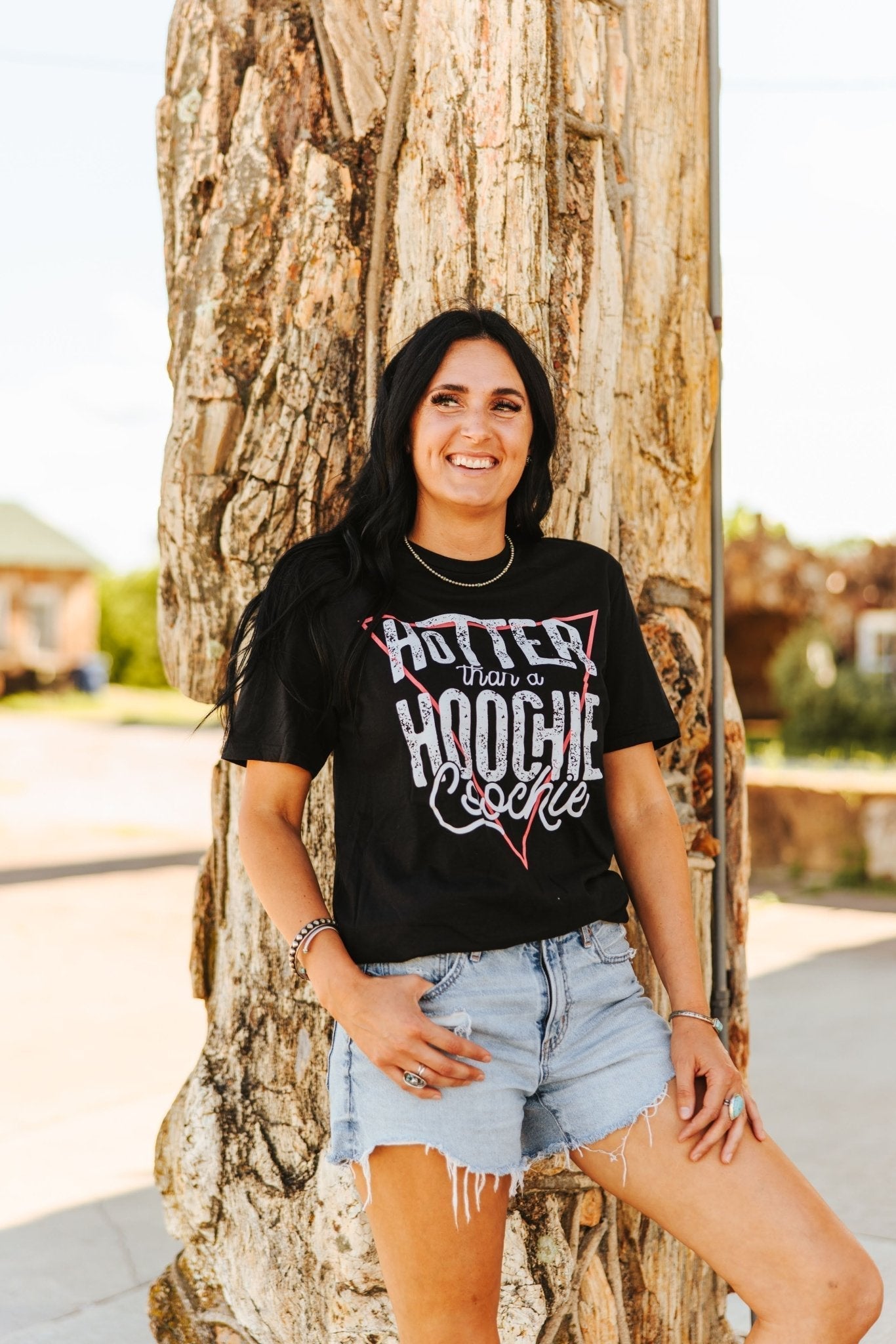Hotter Than A Hoochie Coochie Graphic Tee - Black - Rooted & Reckless Co.