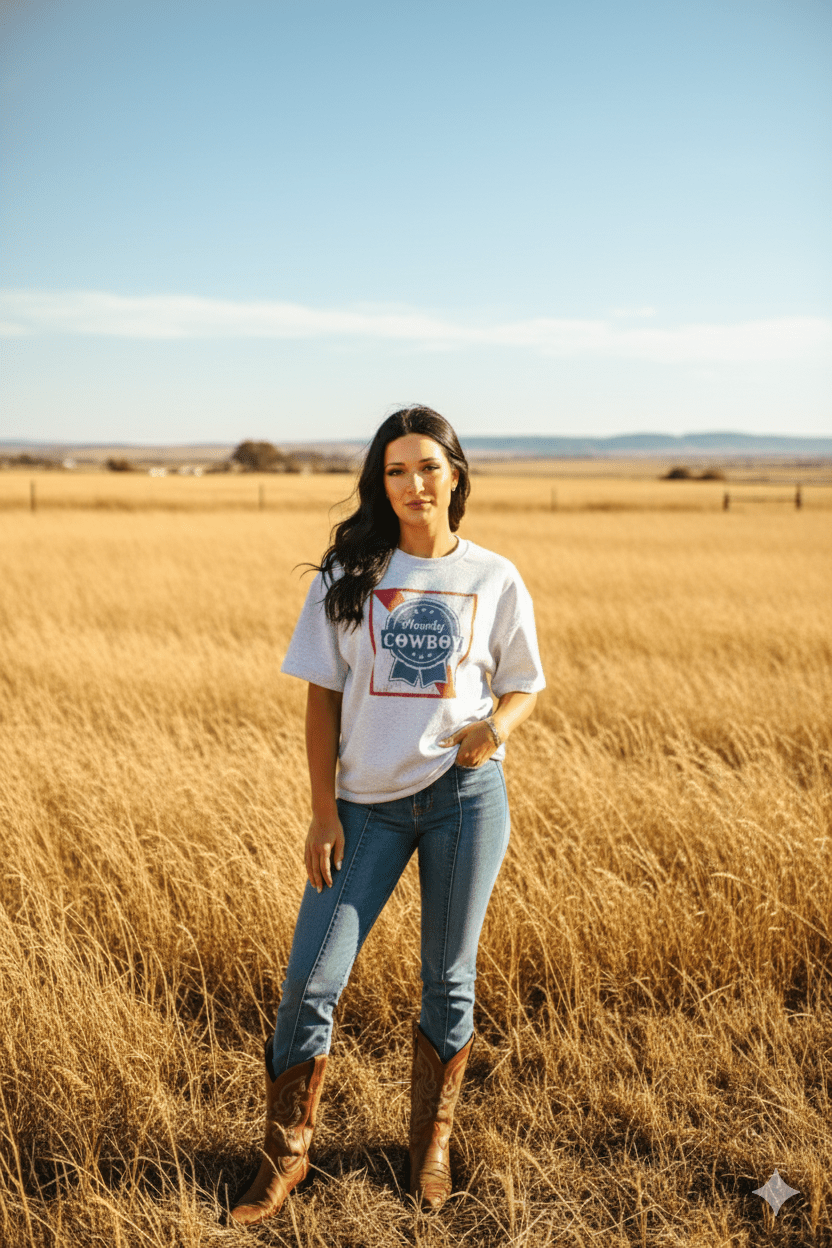 Howdy Cowboy Graphic Tee - Rooted & Reckless Co.