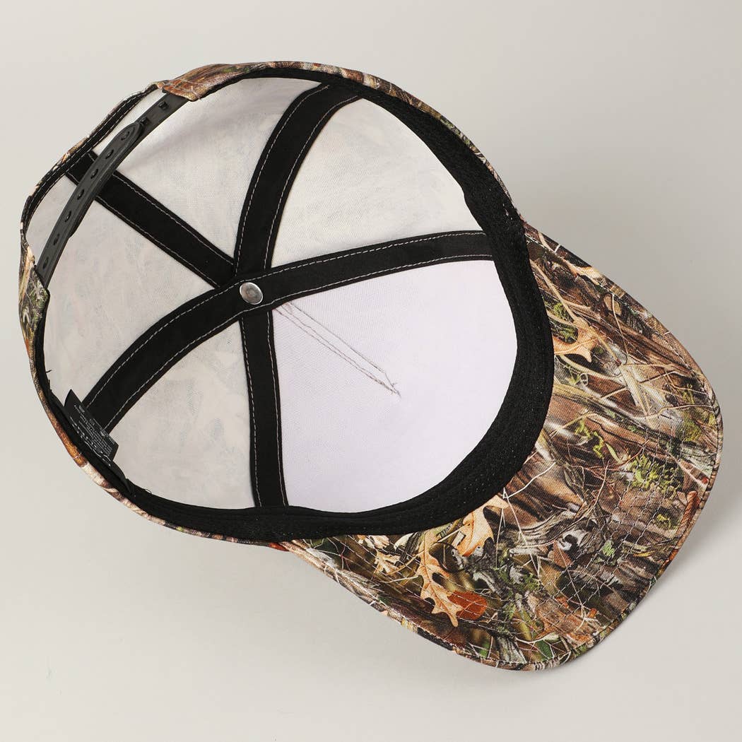 "Howdy Darlin'" Realtree Camo Patch Trucker Hat — 100% Cotton with Adjustable Snapback - Rooted & Reckless Co.