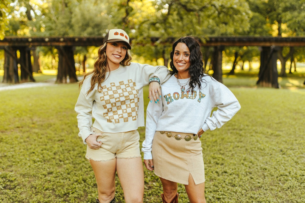 Howdy Graphic Sweatshirt - Rooted & Reckless Co.