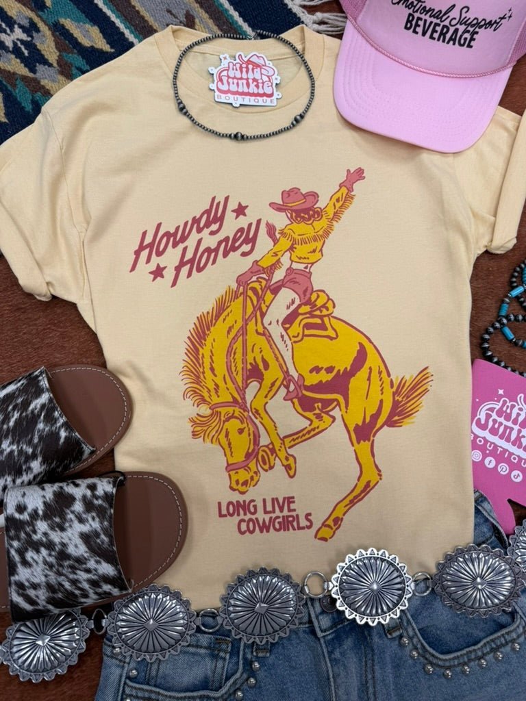 Howdy Honey Long Live Cowgirls Graphic Tee - Rooted & Reckless Co.
