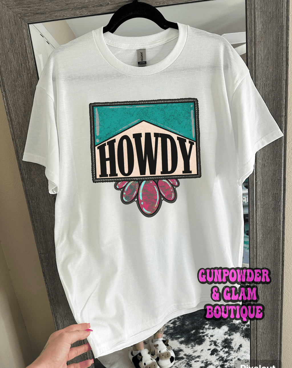Howdy Jewel Tee - Rooted & Reckless Co.