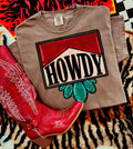 Howdy RED & TURQUOISE tee or sweatshirt - Rooted & Reckless Co.