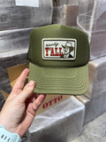 Howdy Y'all Olive Patch Trucker Hat - Rooted & Reckless Co.