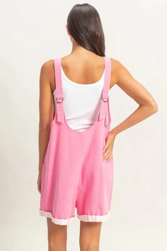 HYFVE V-Neck Pocket Detail Romper - Rooted & Reckless Co.
