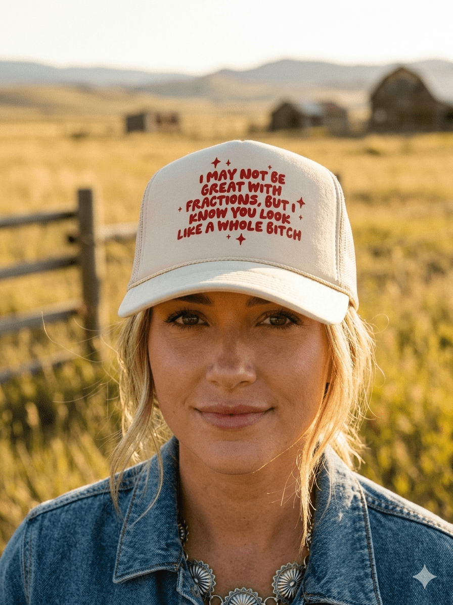 I May Not Be Great With Fractions Trucker Hat - Rooted & Reckless Co.