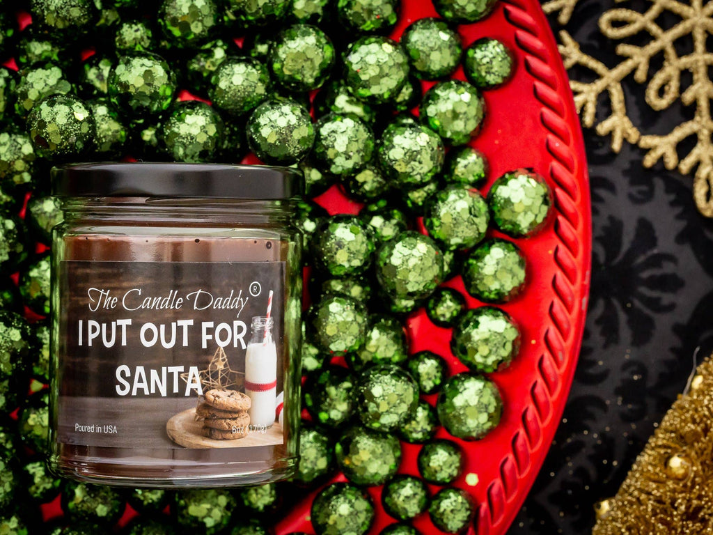 I Put Out For Santa Holiday Candle - Funny Chocolate Chip - Rooted & Reckless Co.