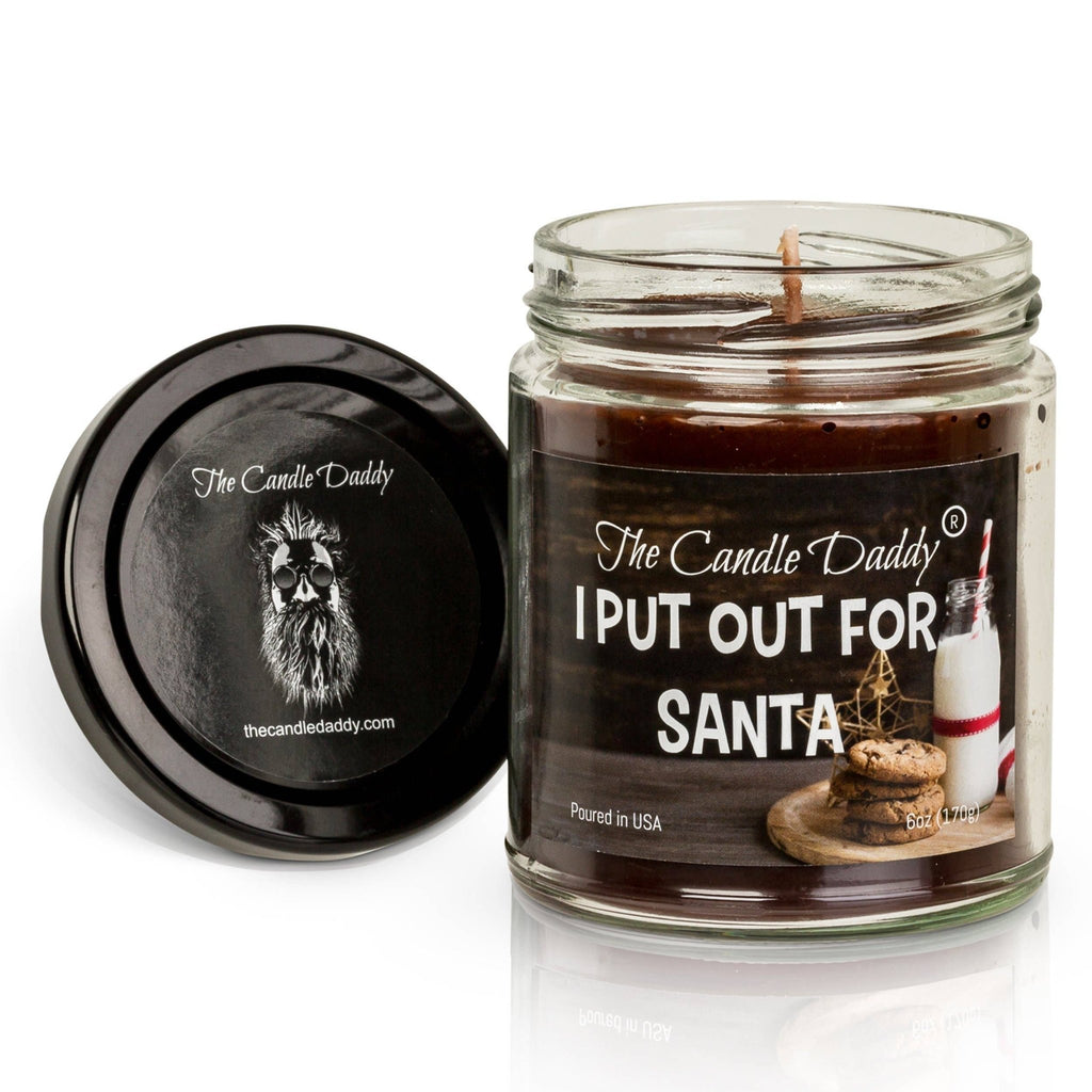 I Put Out For Santa Holiday Candle - Funny Chocolate Chip - Rooted & Reckless Co.