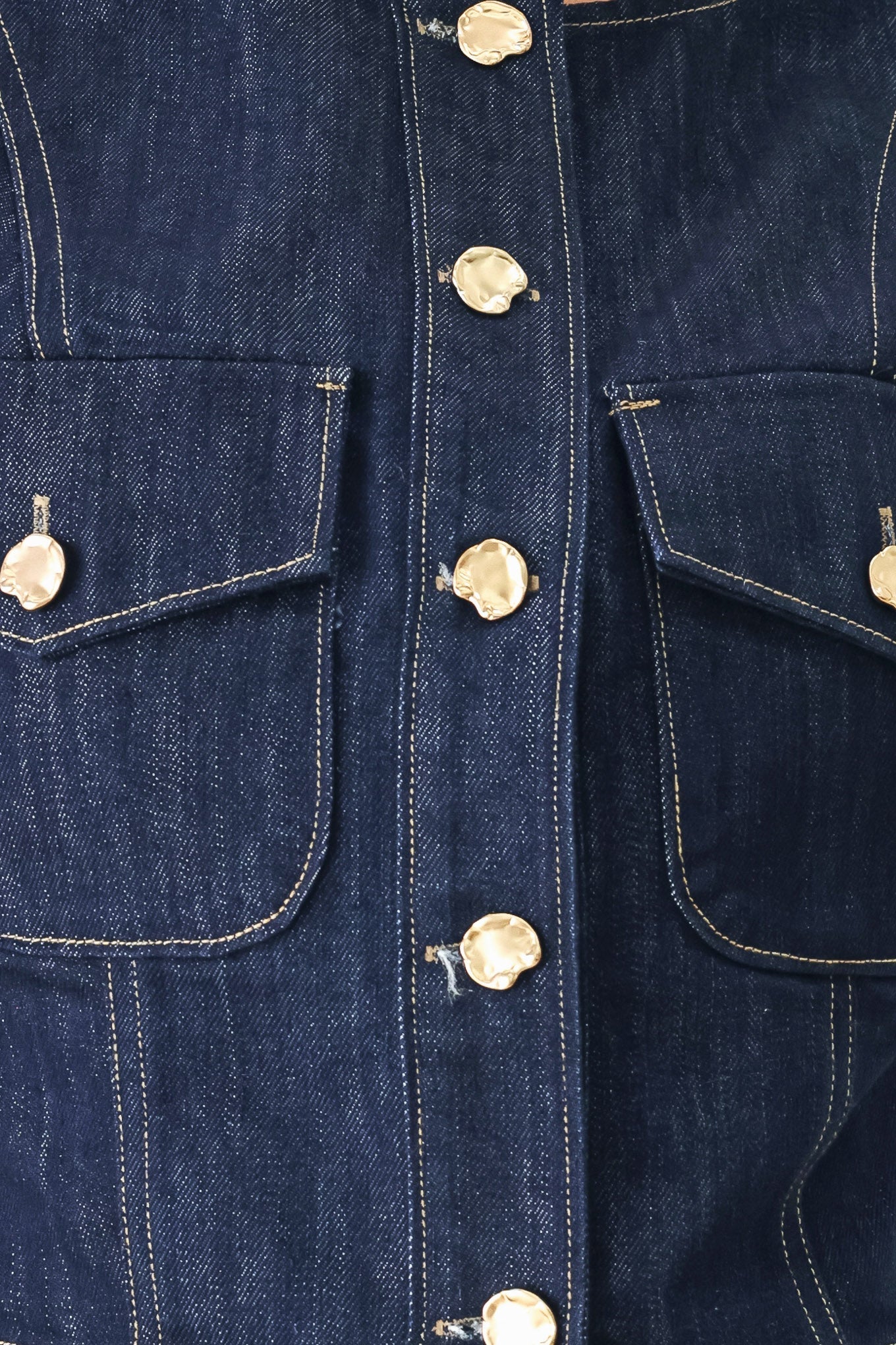 ICONIC INDIGO DENIM CROP VEST - Rooted & Reckless Co.