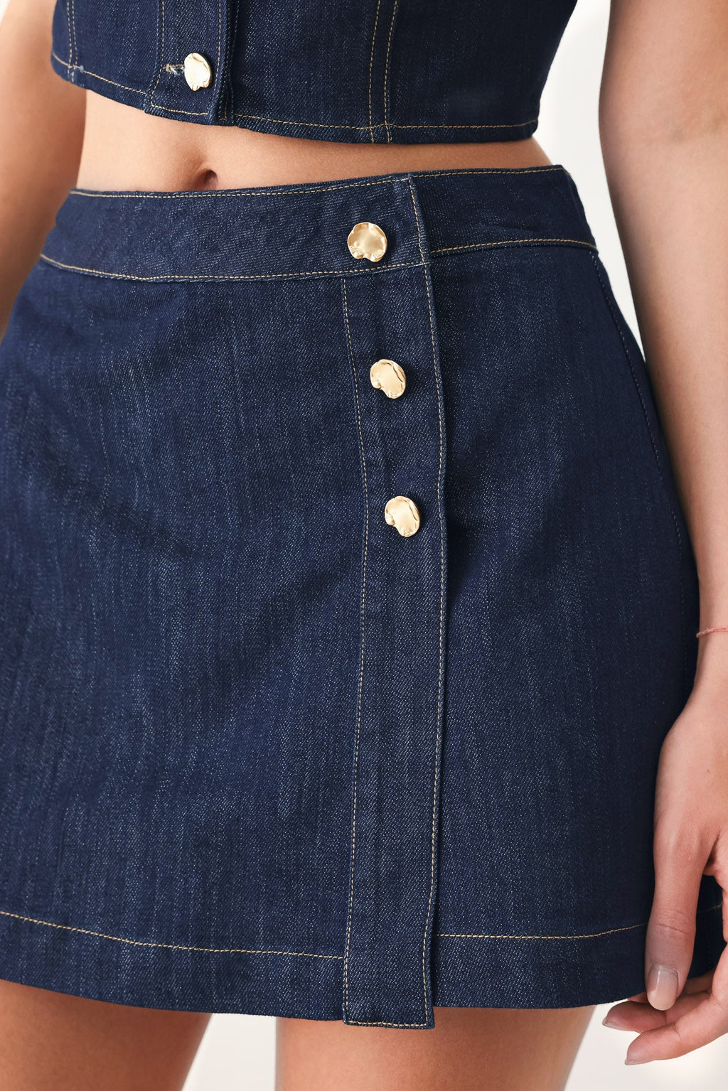 ICONIC INDIGO DENIM SKORT - Rooted & Reckless Co.