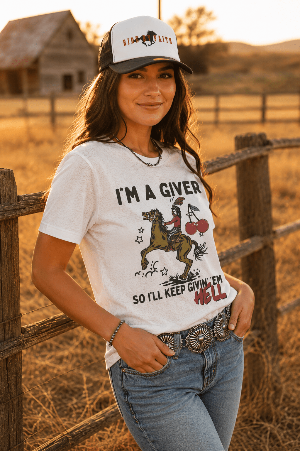 I'm a Giver Keep Givin' 'Em Hell Graphic Tee - Rooted & Reckless Co.