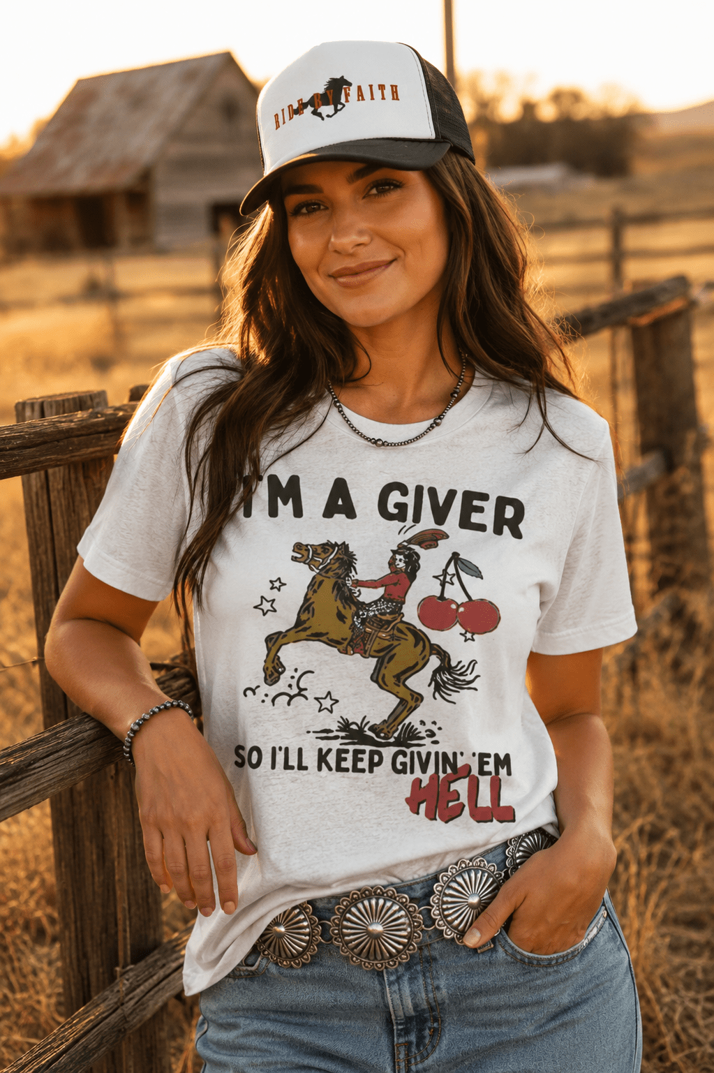 I'm a Giver Keep Givin' 'Em Hell Graphic Tee - Rooted & Reckless Co.