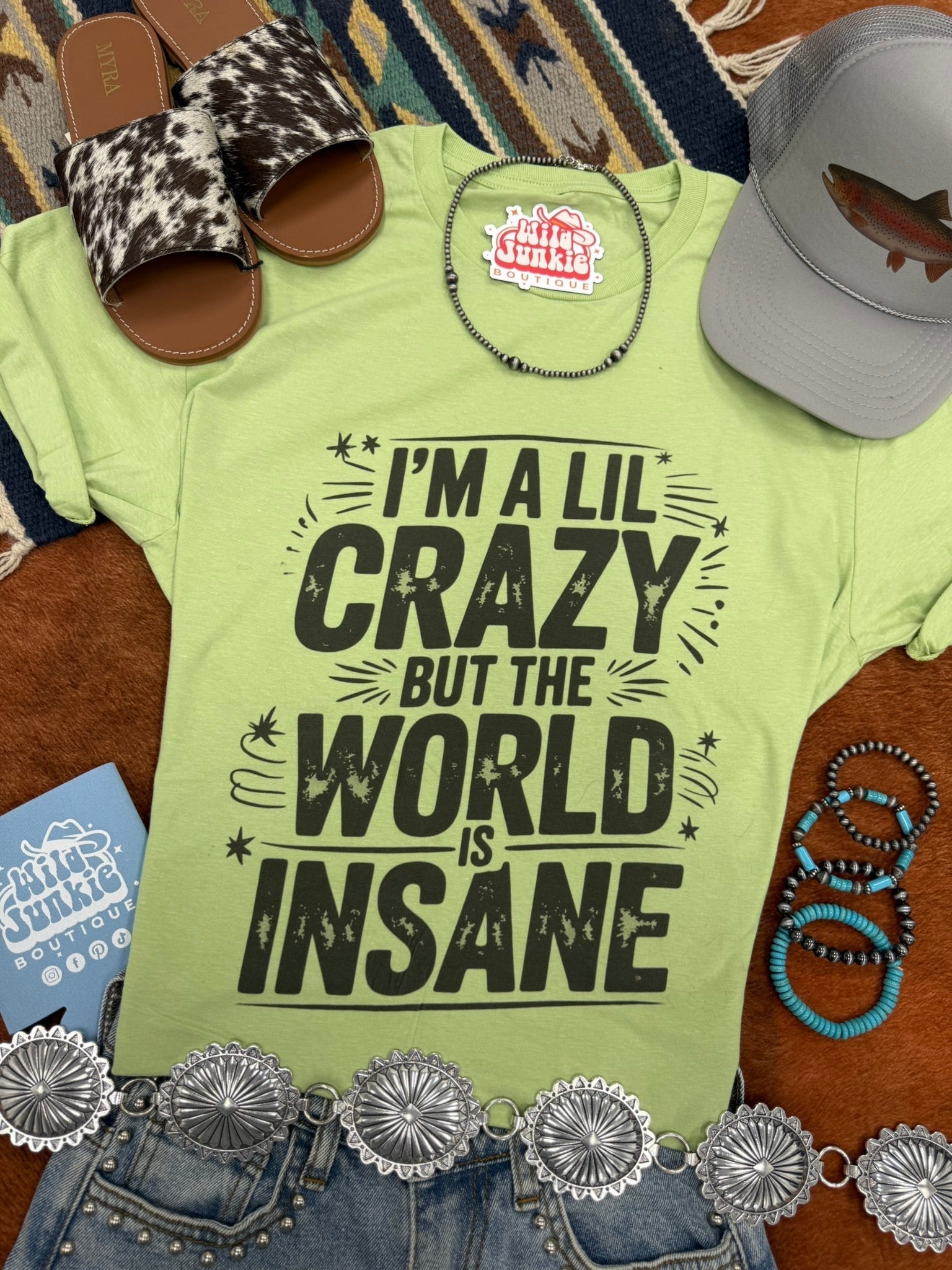 I'm A Lil Crazy Graphic Tee - Rooted & Reckless Co.