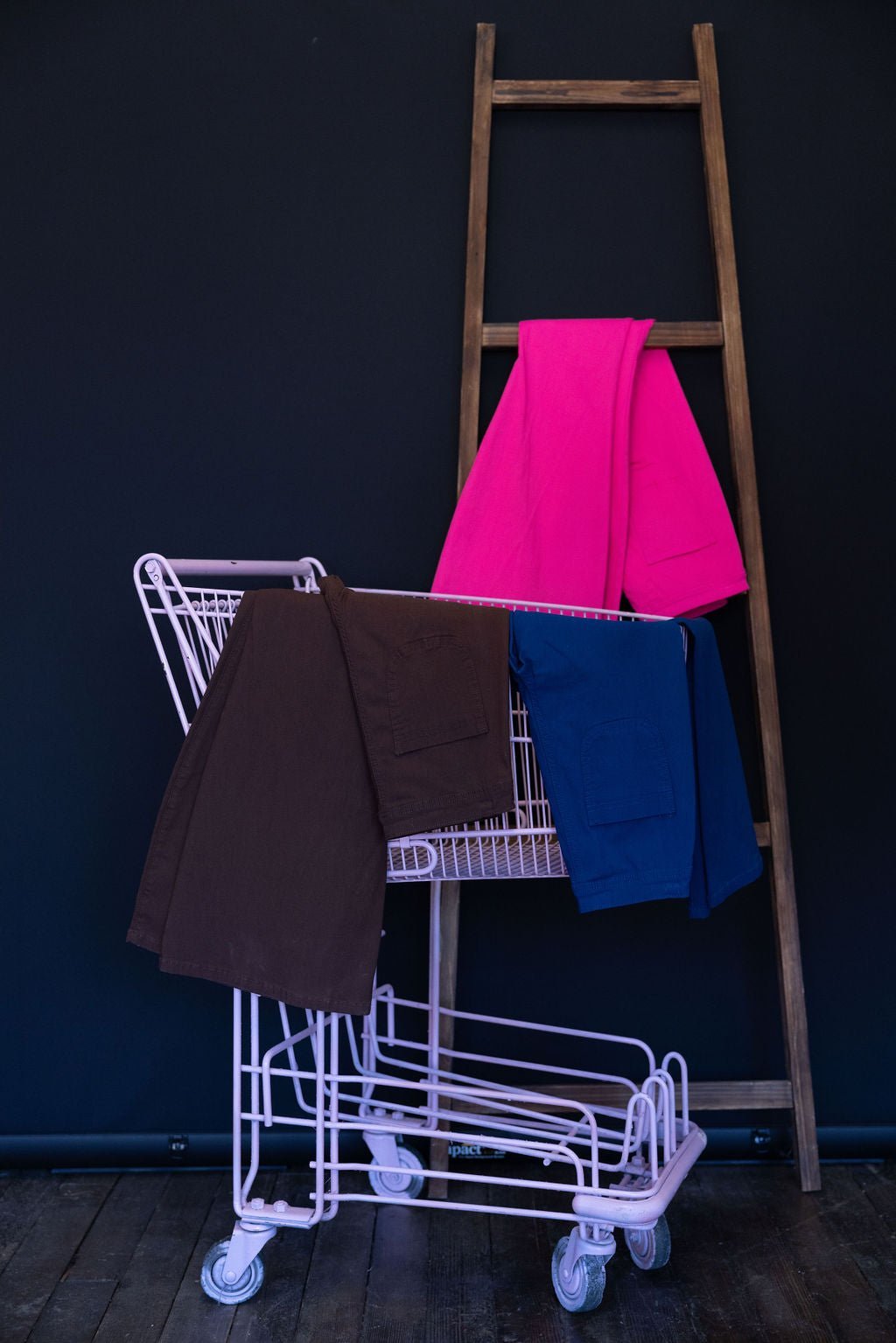 JCJQ Jeans Pink Super Stretch High-Waist Bell Bottom Pants — Vibrant Pink Retro Western Flare - Rooted & Reckless Co.