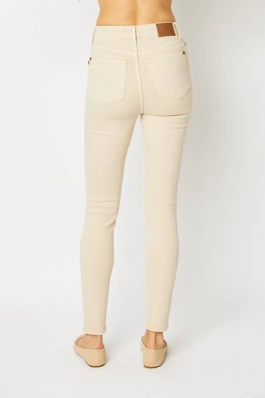 Judy Blue Full Size Garment Dyed Tummy Control Skinny Jeans - Rooted & Reckless Co.