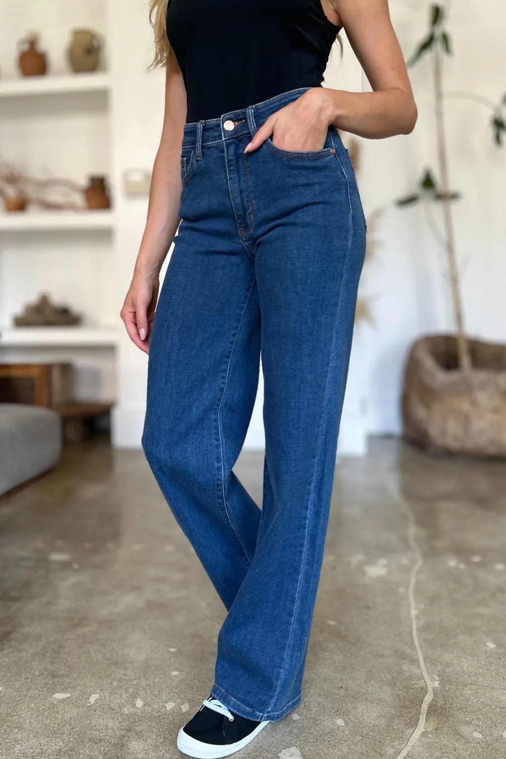 Judy Blue Full Size High Rise Straight Jeans - Rooted & Reckless Co.