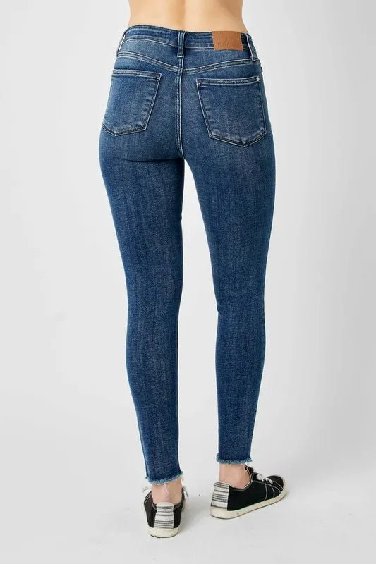 Judy Blue Full Size High Waist Distressed Skinny Jeans - Rooted & Reckless Co.