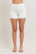Judy Blue Full Size High-Waisted Slim Short Plus Size - Rooted & Reckless Co.