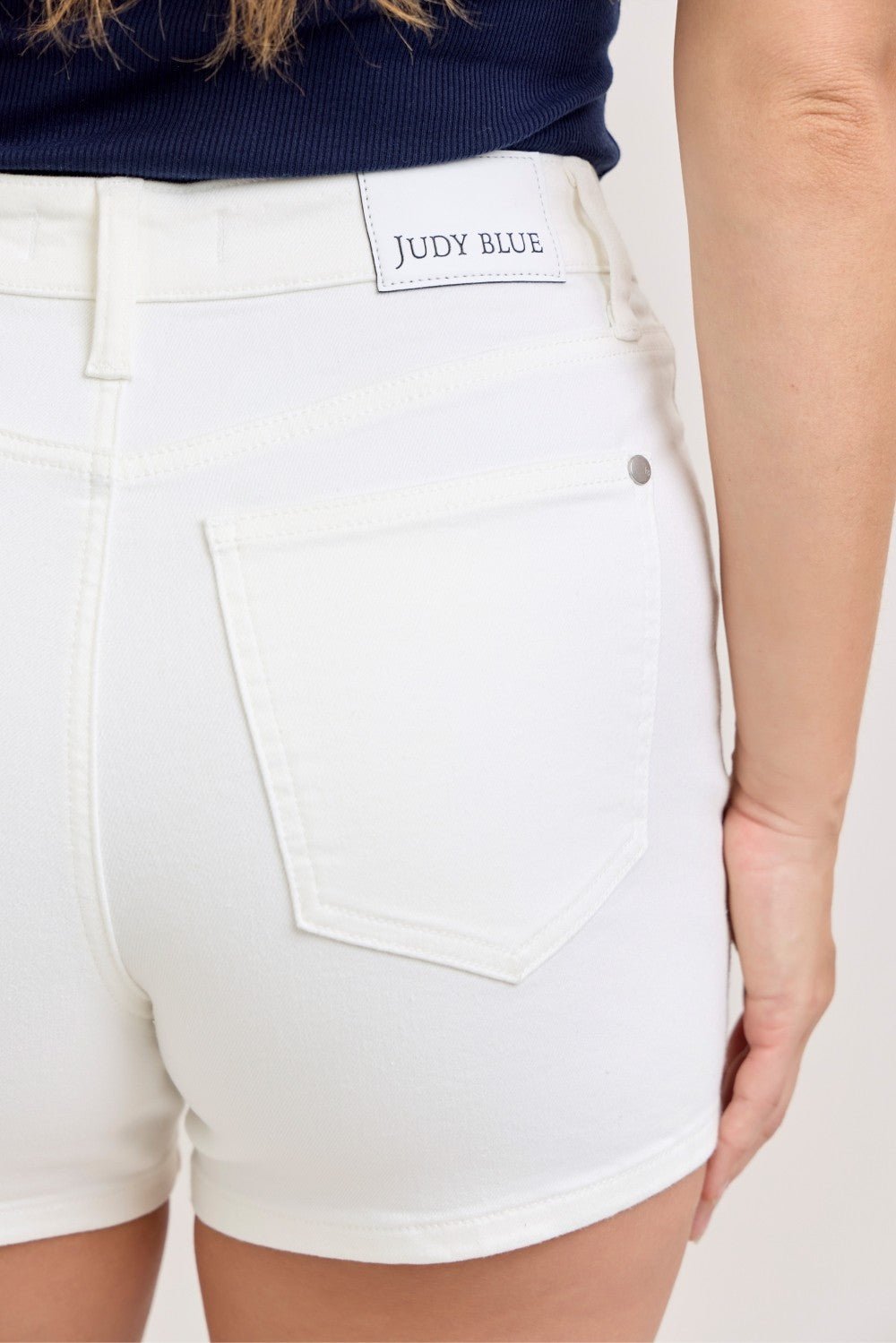 Judy Blue Full Size High-Waisted Slim Short Plus Size - Rooted & Reckless Co.